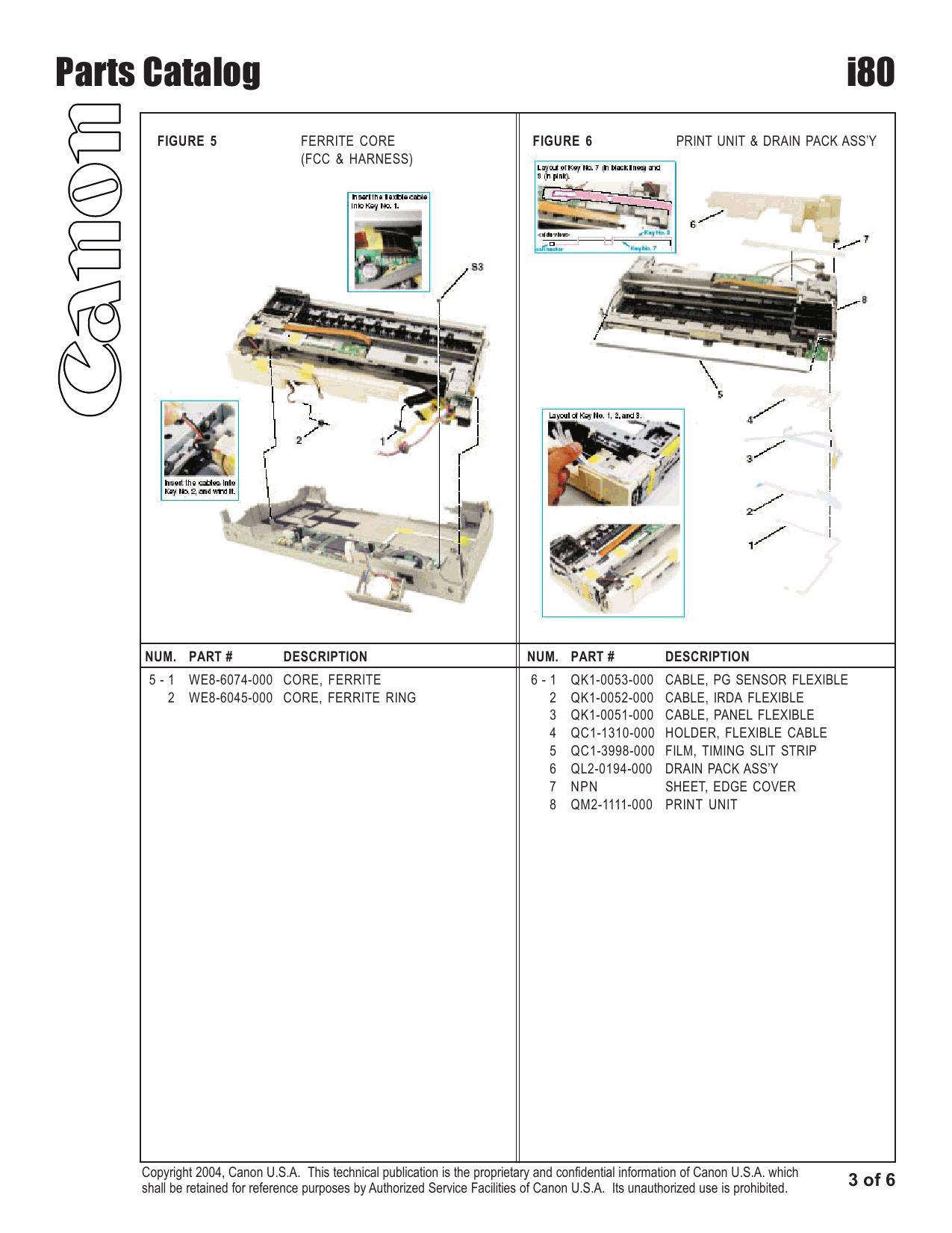 Canon PIXUS i80 80i Parts Catalog Manual-4